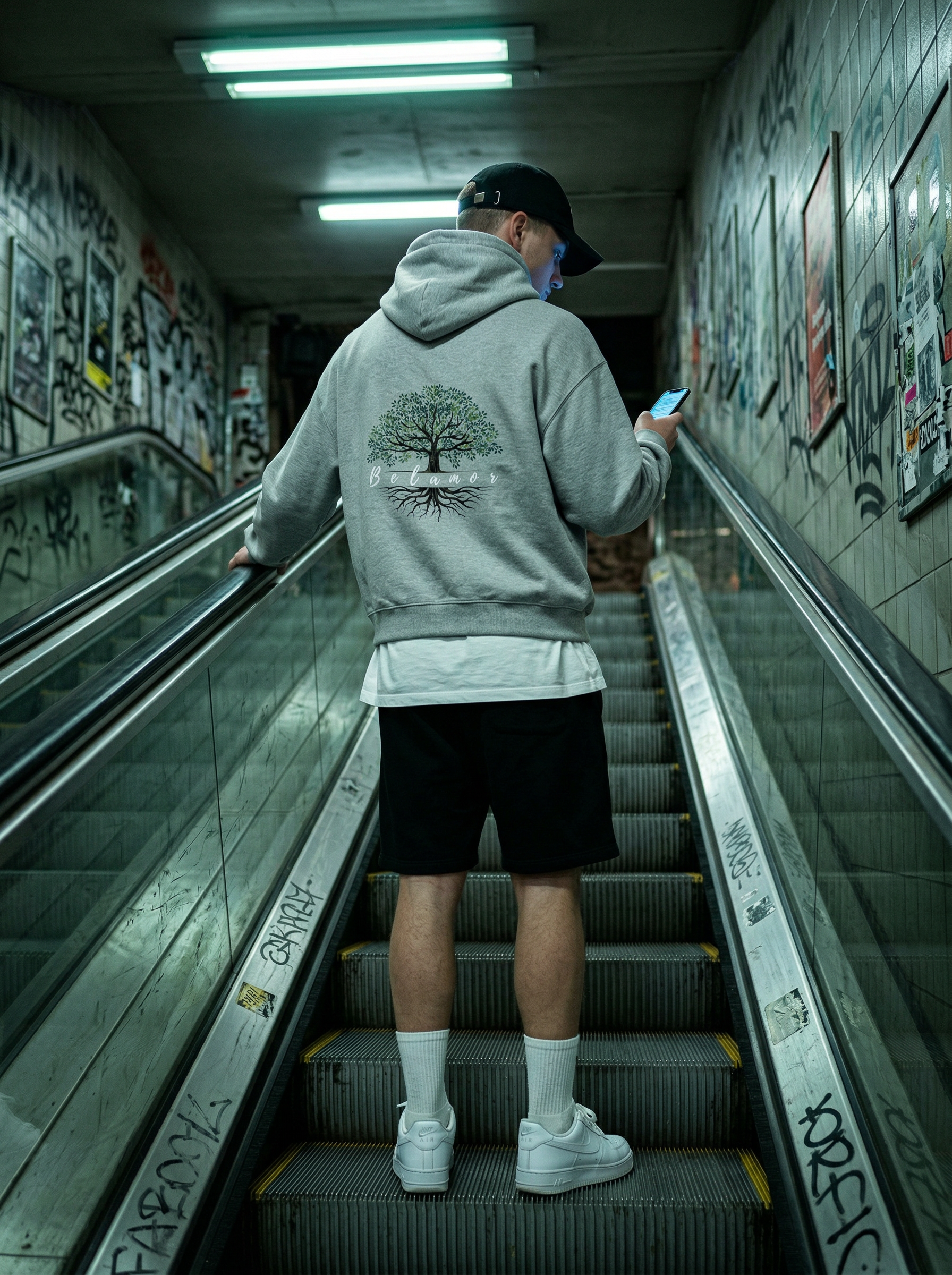 Tree Embroidery Hoodie Belamor